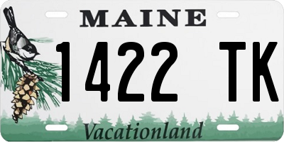 ME license plate 1422TK