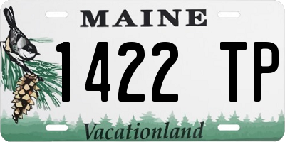 ME license plate 1422TP
