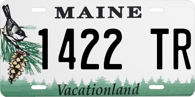 ME license plate 1422TR