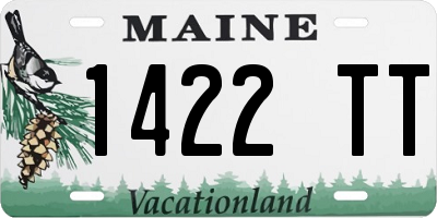 ME license plate 1422TT