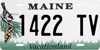 ME license plate 1422TV