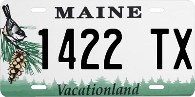 ME license plate 1422TX