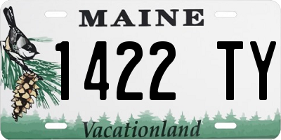 ME license plate 1422TY