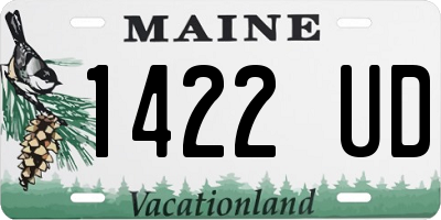 ME license plate 1422UD