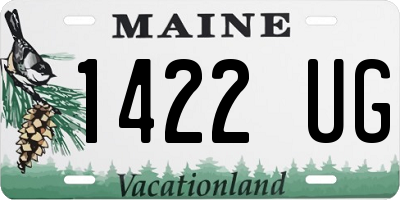 ME license plate 1422UG