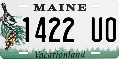 ME license plate 1422UO