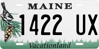 ME license plate 1422UX