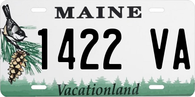 ME license plate 1422VA