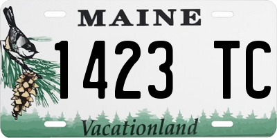 ME license plate 1423TC