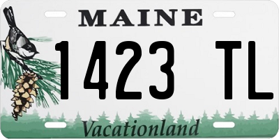 ME license plate 1423TL