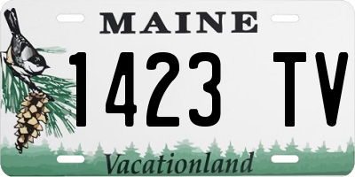 ME license plate 1423TV