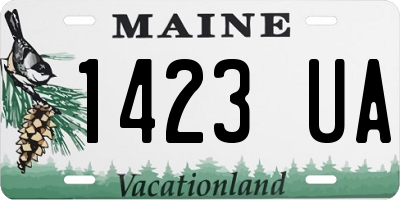 ME license plate 1423UA