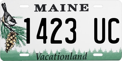 ME license plate 1423UC