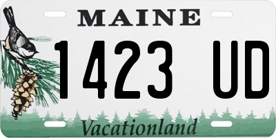 ME license plate 1423UD