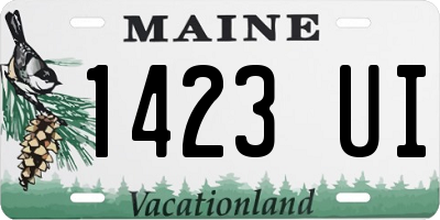 ME license plate 1423UI