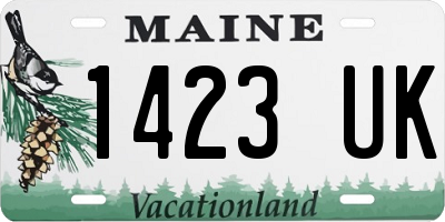 ME license plate 1423UK