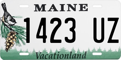 ME license plate 1423UZ