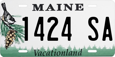 ME license plate 1424SA