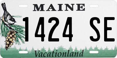 ME license plate 1424SE