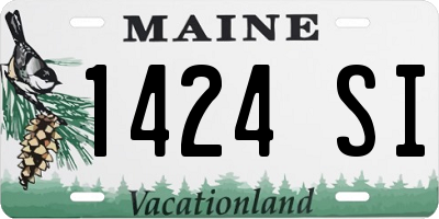 ME license plate 1424SI