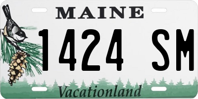 ME license plate 1424SM