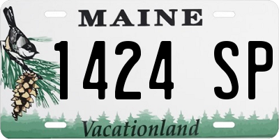 ME license plate 1424SP