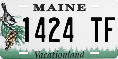 ME license plate 1424TF