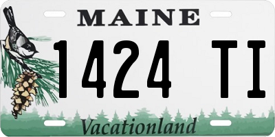 ME license plate 1424TI