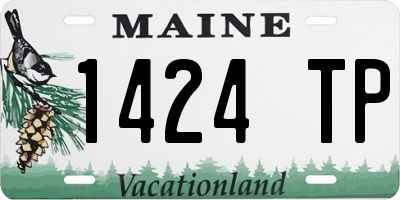 ME license plate 1424TP