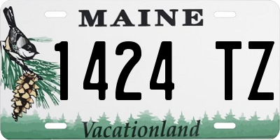 ME license plate 1424TZ