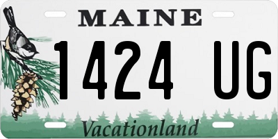 ME license plate 1424UG