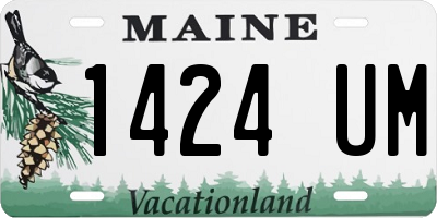 ME license plate 1424UM