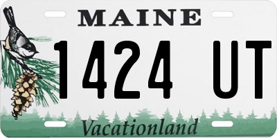 ME license plate 1424UT