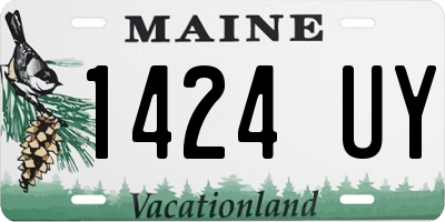 ME license plate 1424UY