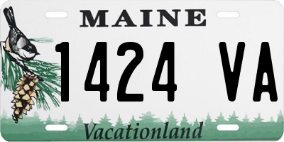 ME license plate 1424VA