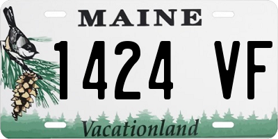 ME license plate 1424VF