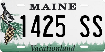 ME license plate 1425SS