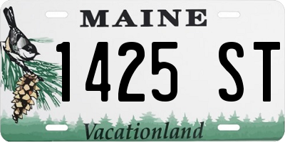 ME license plate 1425ST