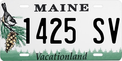 ME license plate 1425SV