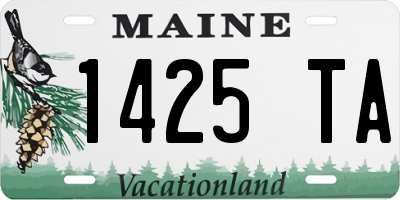 ME license plate 1425TA