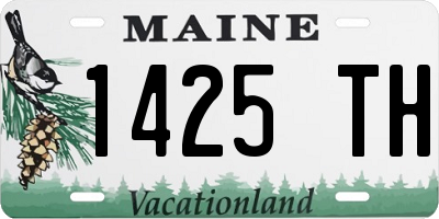 ME license plate 1425TH