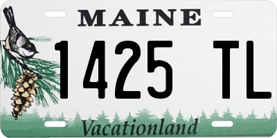 ME license plate 1425TL