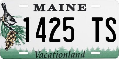 ME license plate 1425TS