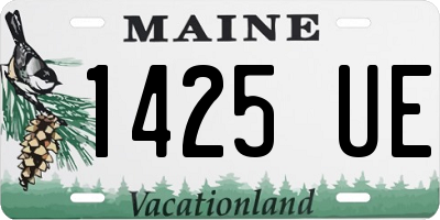 ME license plate 1425UE