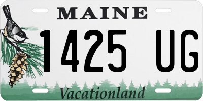 ME license plate 1425UG