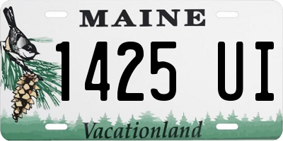 ME license plate 1425UI
