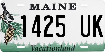 ME license plate 1425UK