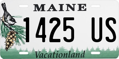 ME license plate 1425US
