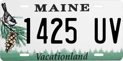 ME license plate 1425UV