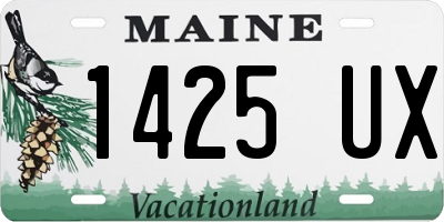 ME license plate 1425UX
